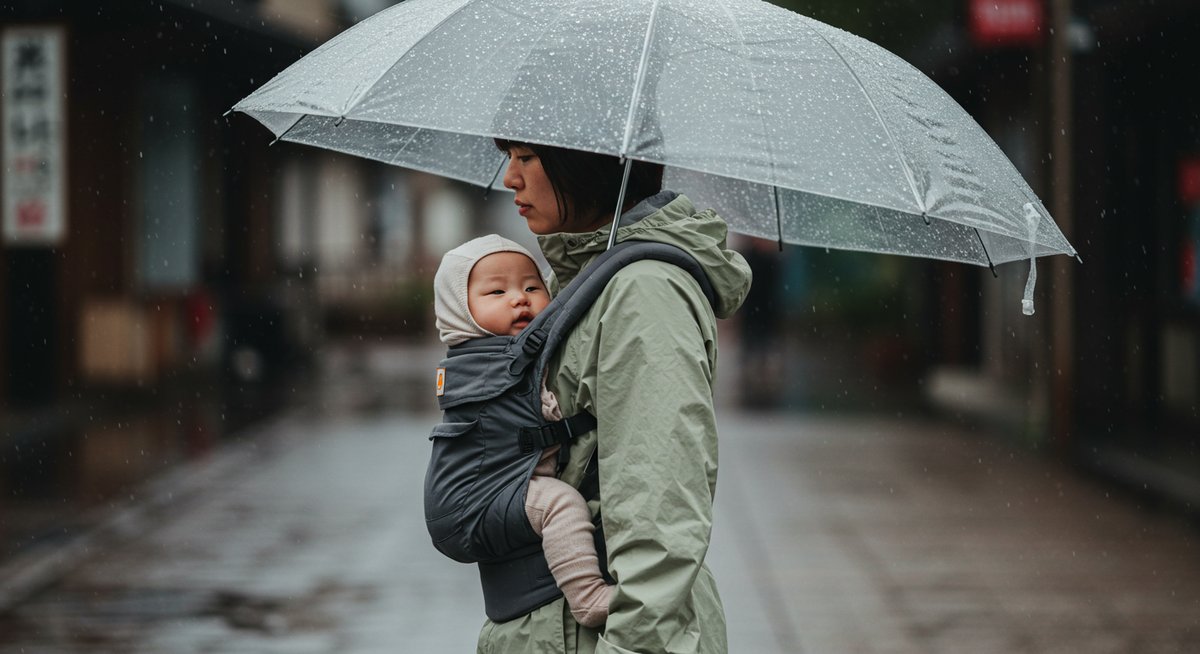 抱っこ紐 雨の日 カバー 代用