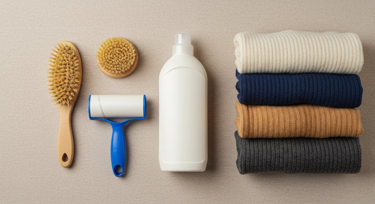 毛玉だらけの服 着てる人